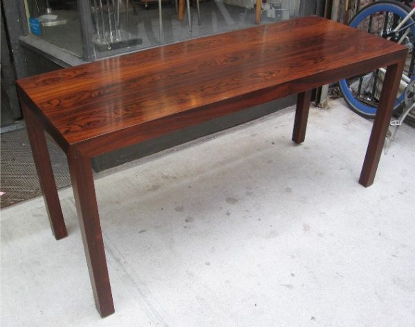 Parsons Style Console / Writing Table in Brazilian Rosewood