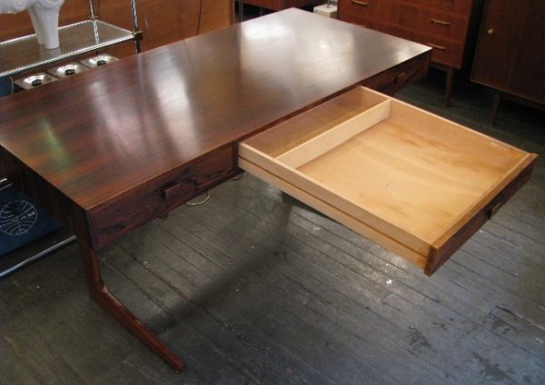 Georg Petersens Cantilevered Brazilian Rosewood Desk