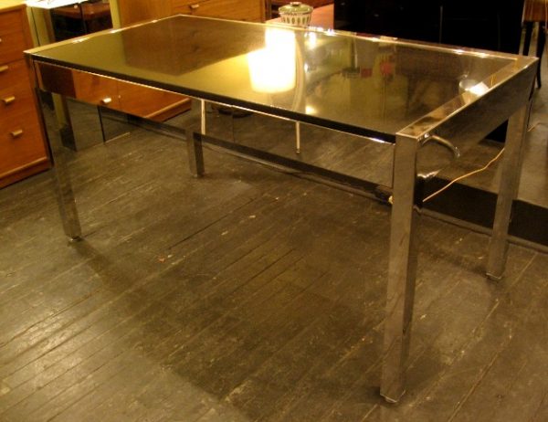 Chrome and Granite Pace Collection Desk