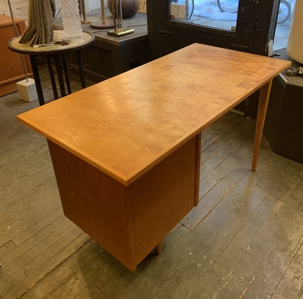 Early Single Pedestal Desk by Knoll