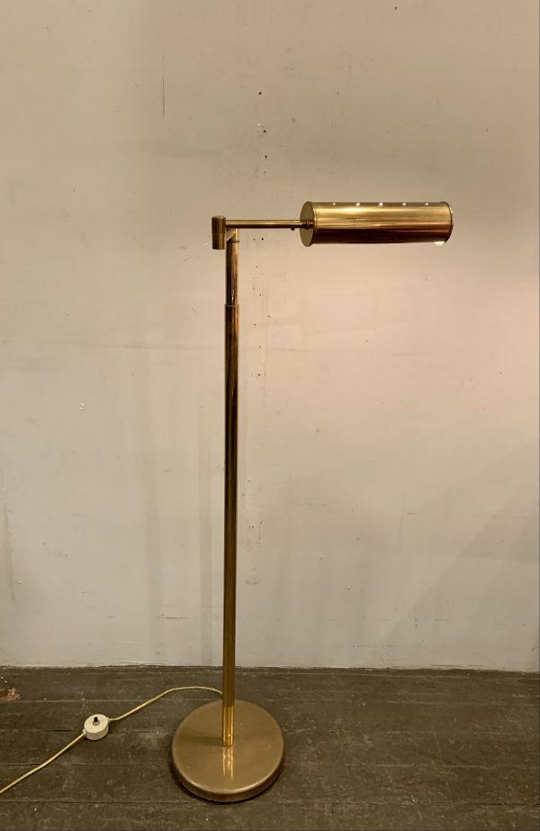 Nessen Telescoping Swing Arm Brass Pharmacy Lamp