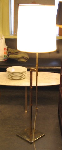 1960's Adjustable Brass Floor Lamp by Laurel Lamp Co.