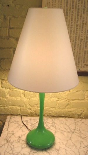 1960's Green Laurel Genie Style Lamp