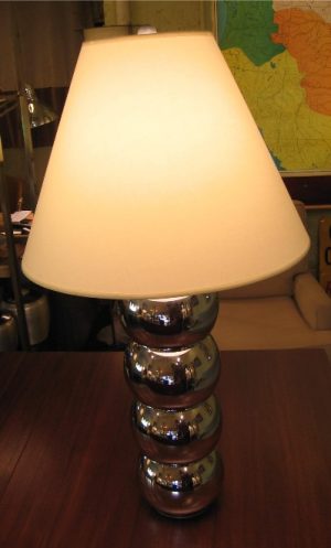 1970s Chrome Ball Table Lamp