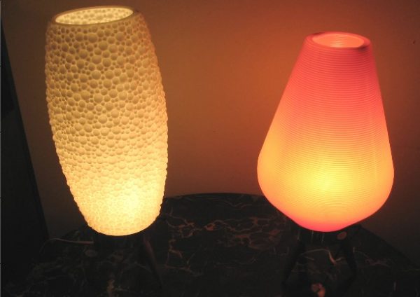1970's Plastic Table Lamps