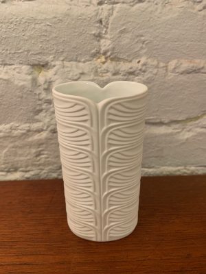 Rosenthal Oval White Porcelain Bisque Vase