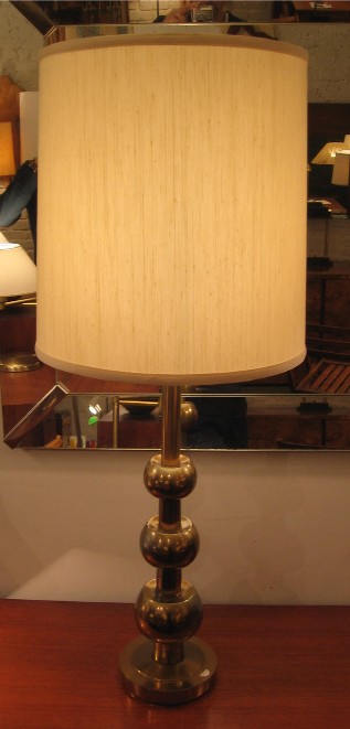 Brass Orb Table Lamp attributed to Stiffel