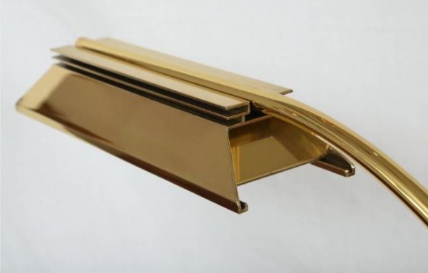 Casella Lighting Adjustable Floor Lamp in Polished Brass