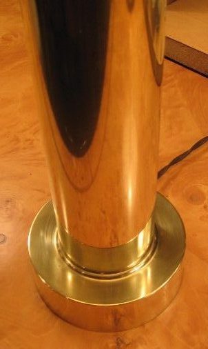 Brass Cylidrical Table Lamp