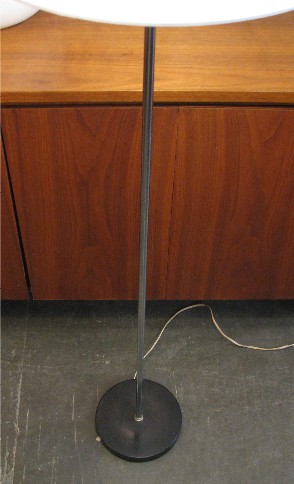 Chrome & Black Floor Lamp from the 1970s