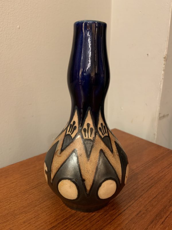 1930s HB Quimper Odetta Faience Vase