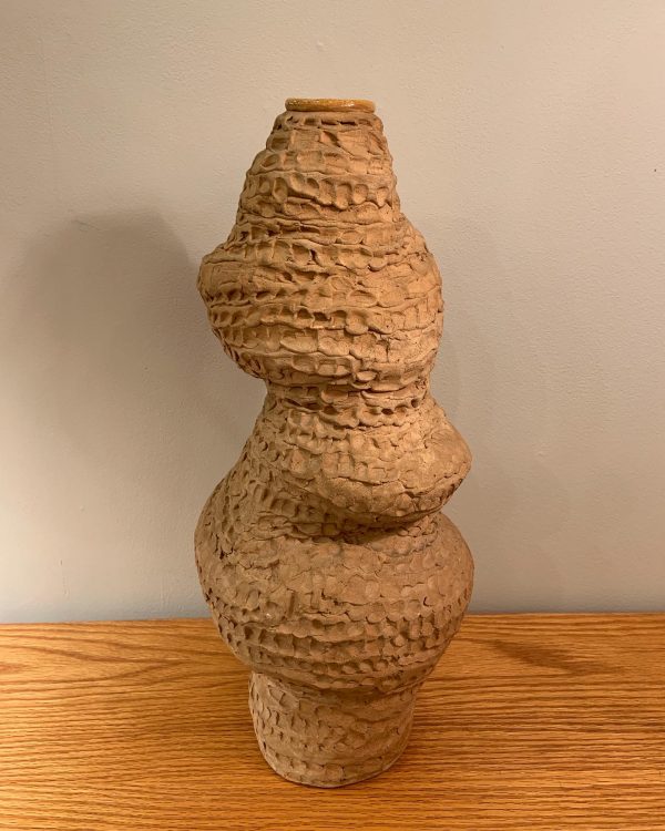 Large Studio Vase with Pinch Decor