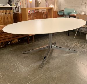Florence Knoll Pedestal Base Desk/Dining Table