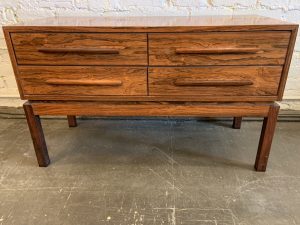1970s Brazilian Rosewood Four Drawer Chest