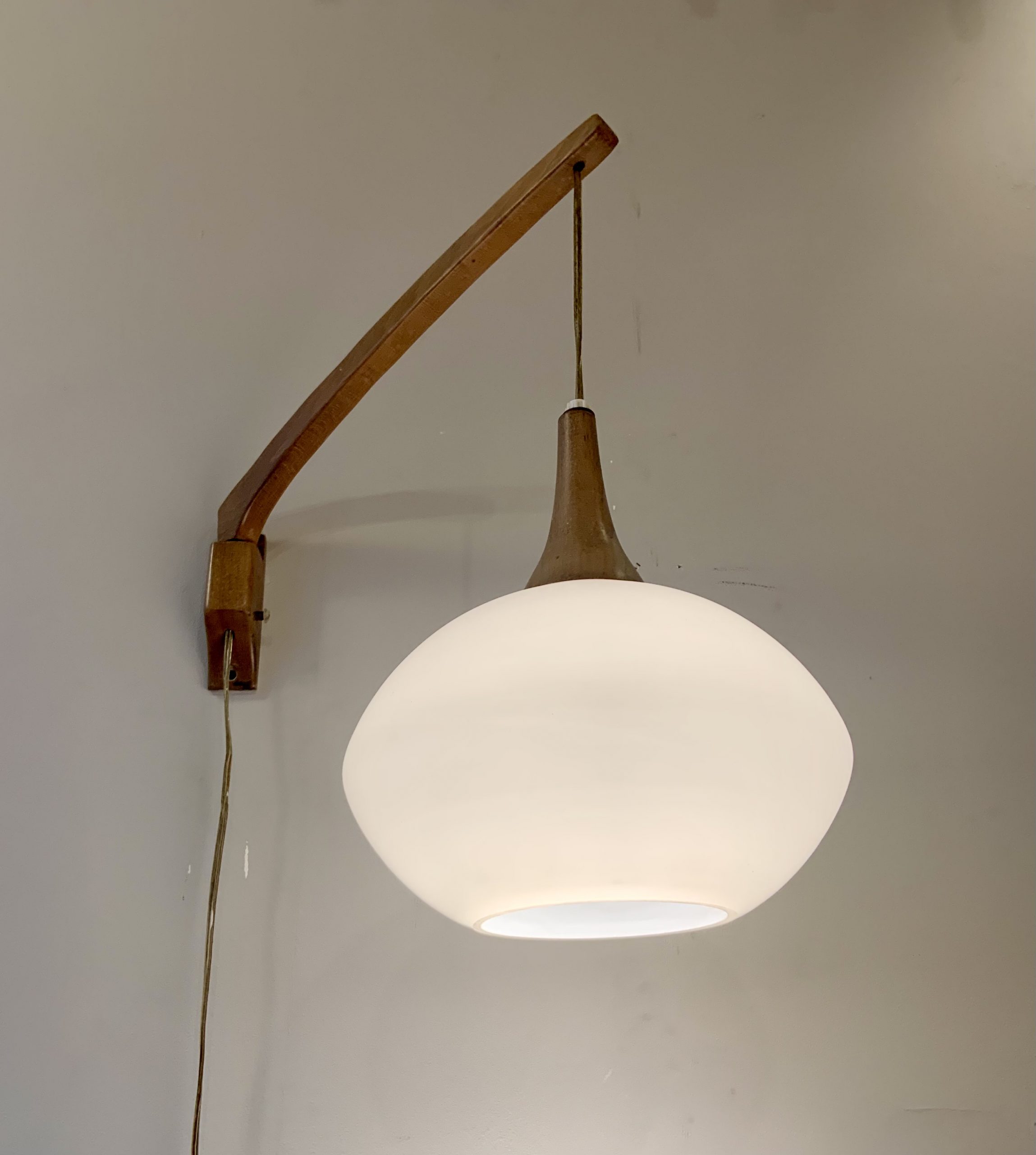 Wall Mounted Swing Arm Pendant Lamp from Denmark