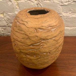 Brutalist Ceramic Coil Vase