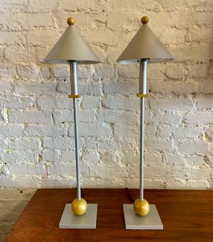 Post Modern Memphis Sonneman Table Lamps for Kovacs