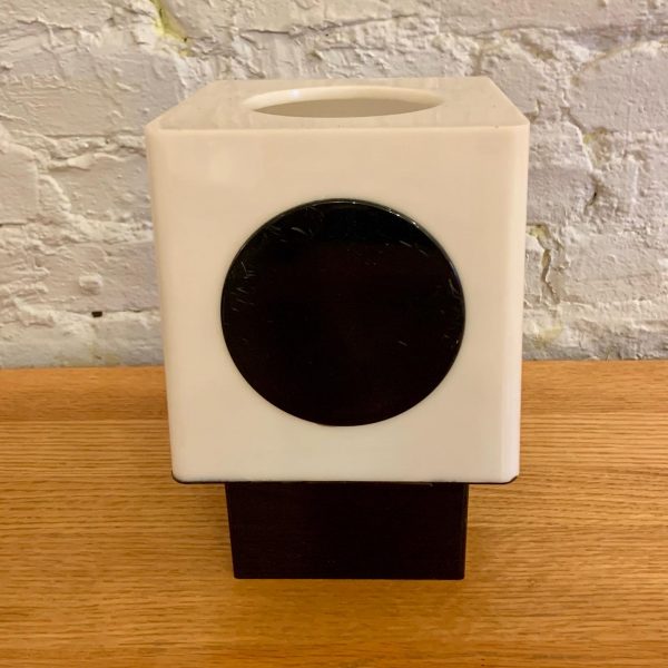 Cube with Circles Table Lamp from the 1970s