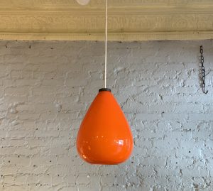 Orange Murano Glass Pendant Lamp