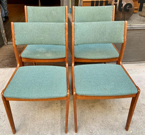 Set of Four Teak Side Chairs from Denmark