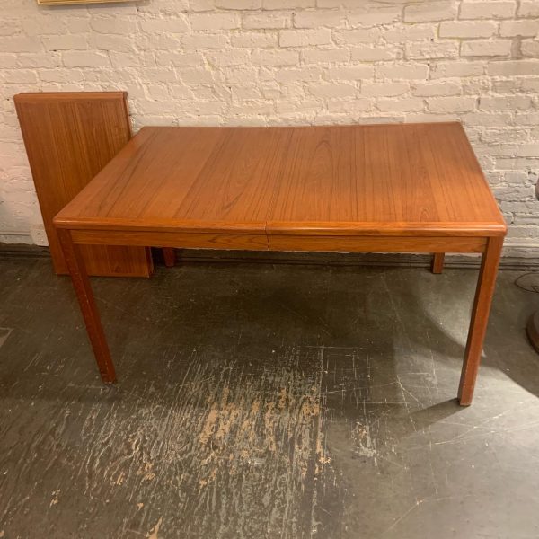 Teak Extension Dining Table w/ Two Leaves