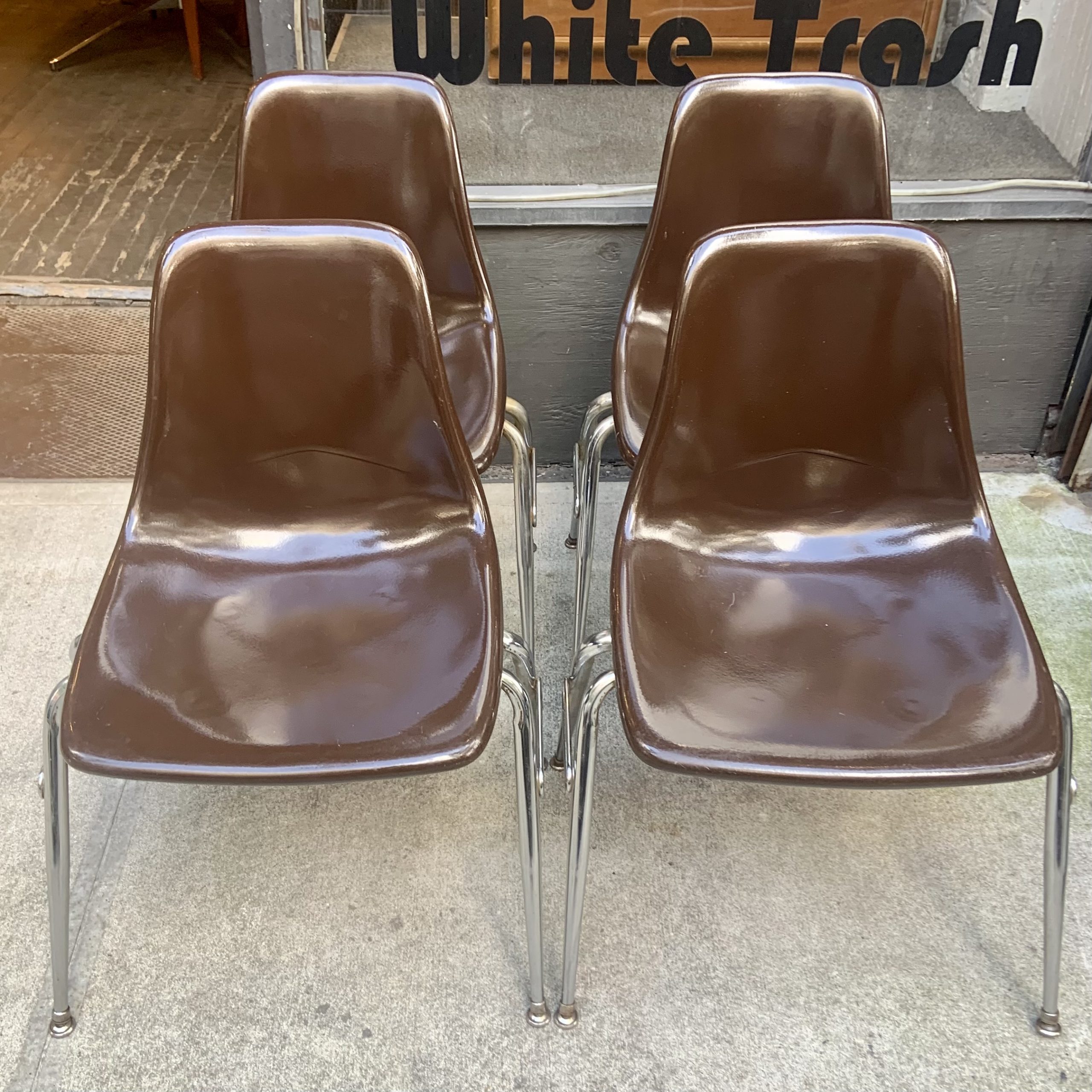 Fiberglass Side Chairs from the 1960s