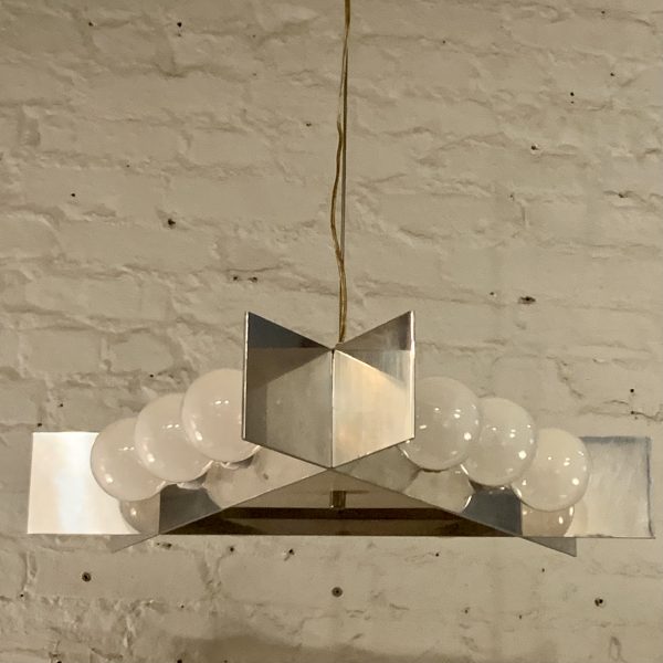 Robert Sonneman Triangular Aluminum Pendant Lamp