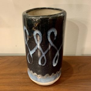 Cylindrical Ceramic Vase by Glidden