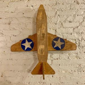 Large Vintage Plywood Toy Airplane by Childcraft