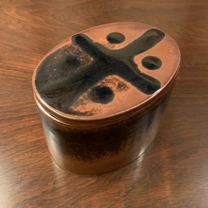 Dansk Lidded Ceramic Oval Box