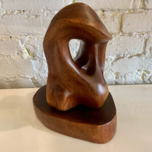 Abstract Freeform Black Walnut Table Sculpture