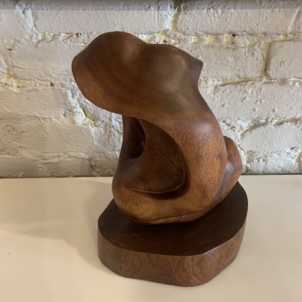 Abstract Freeform Black Walnut Table Sculpture