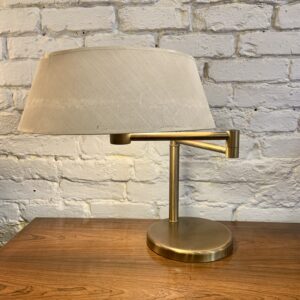 Brass Swing Arm Table Lamp by Nessen