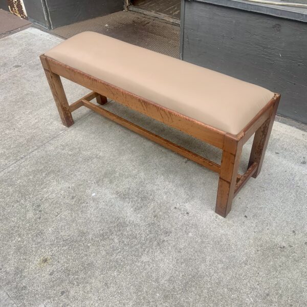 Small Upholstered Hall Bench