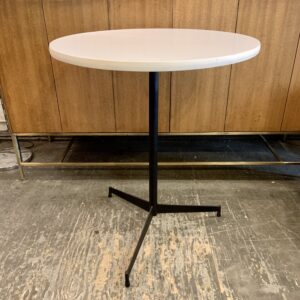 Three Legged Iron Base Cafe Table from the 1950s