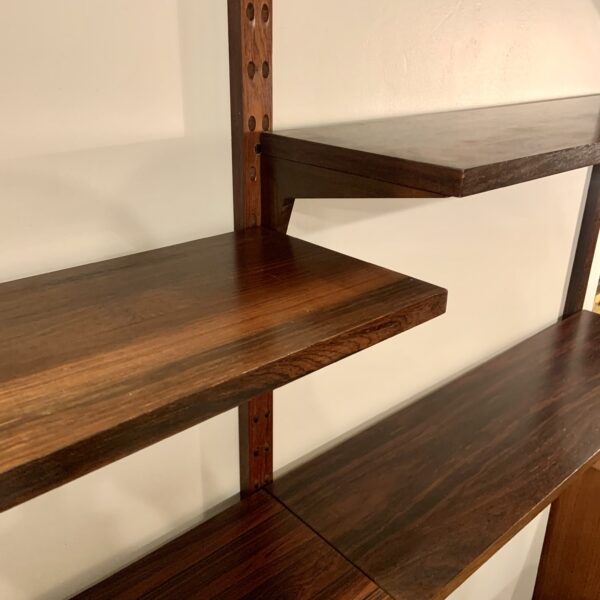 Poul Cadovius Two Bay Cado System Shelving in Brazilian Rosewood