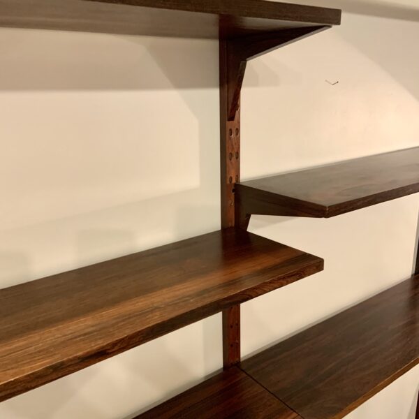 Poul Cadovius Two Bay Cado System Shelving in Brazilian Rosewood