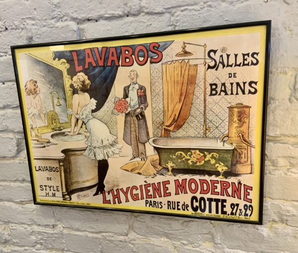 Framed French Salle de Bannes Poster