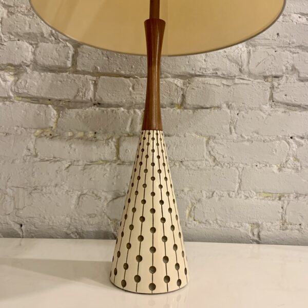 Frederick Weinberg Polka Dot Conical Table Lamp