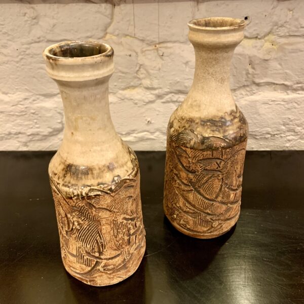 Studio Pottery Bottle Vases