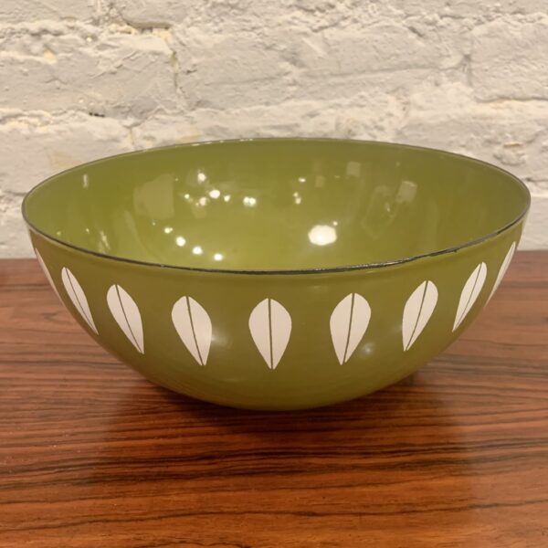 Enameled Metal Lotus Bowl by Catherineholm