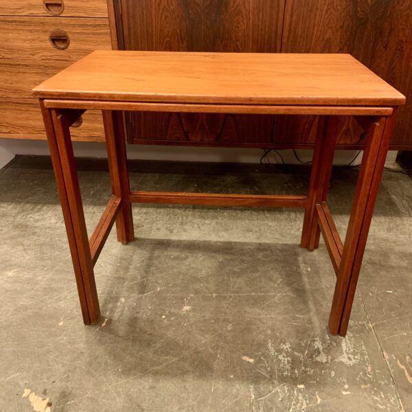 Solid Teak Nesting Tables by Peter Hvidt & Orla Molgaard Nielsen