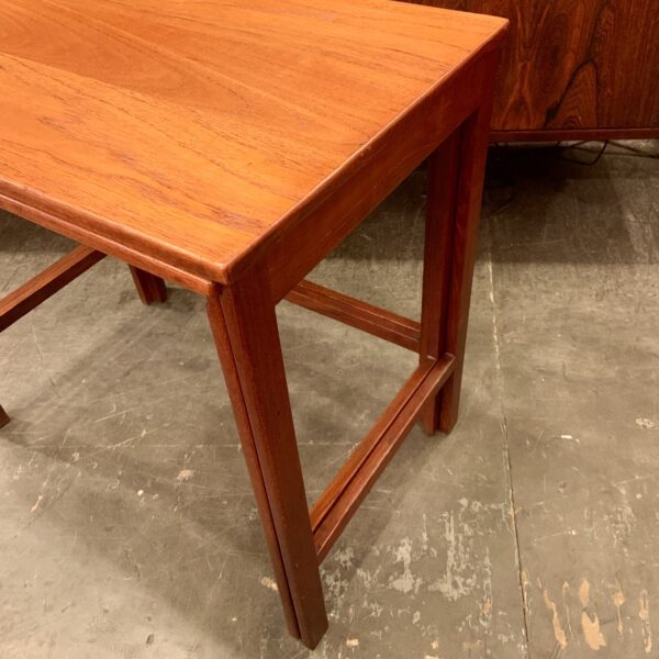 Solid Teak Nesting Tables by Peter Hvidt & Orla Molgaard Nielsen