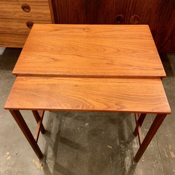 Solid Teak Nesting Tables by Peter Hvidt & Orla Molgaard Nielsen