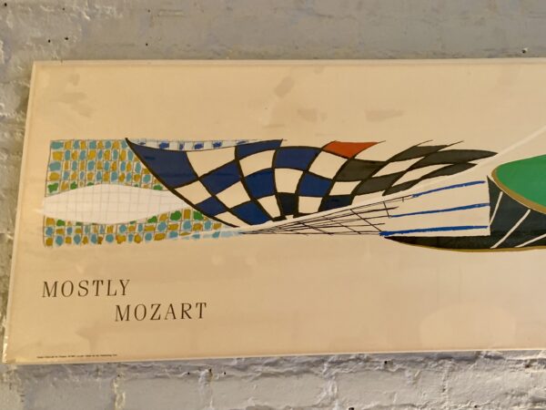 Susan Crile Mostly Mozart 1985 Serigraph Poster for Lincoln Center