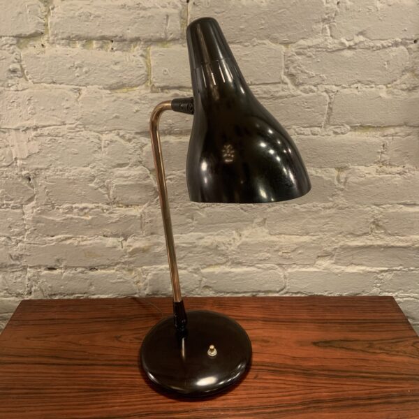 Gerald Thurston for Lightolier Adjustable Taupe Desk Lamp, 1950's