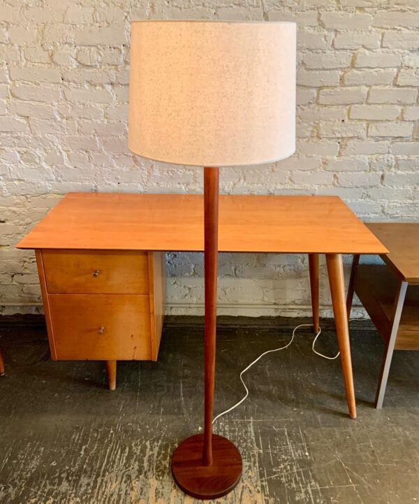 Tapered Teak Floor Lamp from Denmark