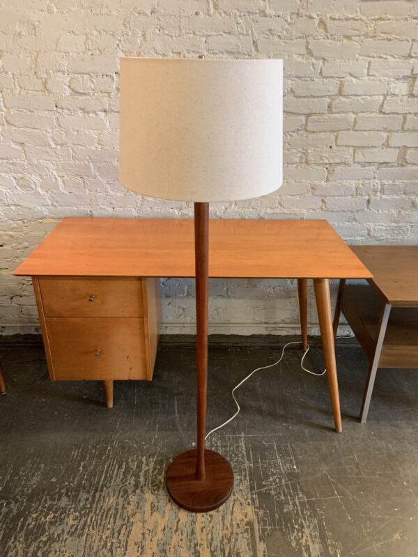 Tapered Teak Floor Lamp from Denmark
