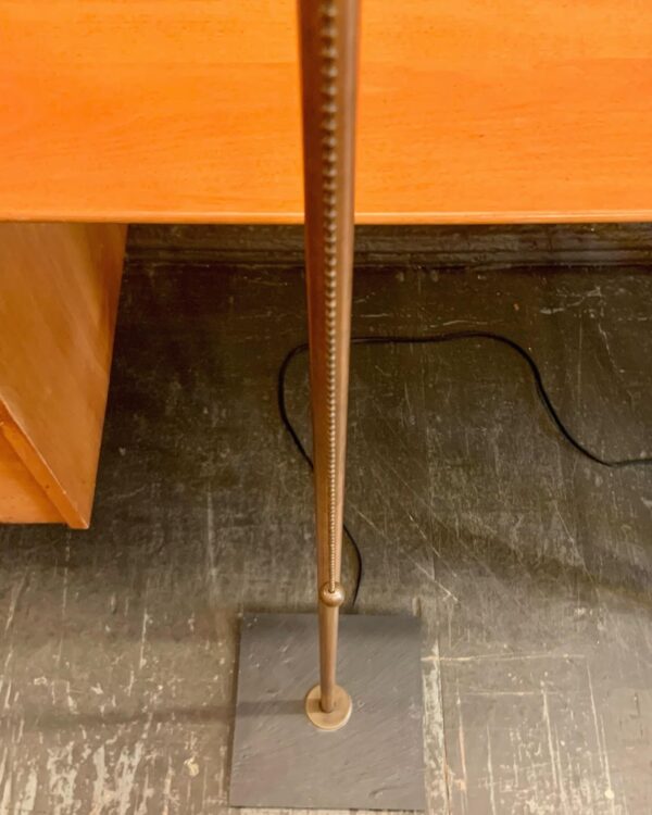 Copper & Slate Floor Lamp from the 1980s by LRO