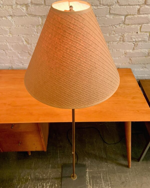 Copper & Slate Floor Lamp from the 1980s by LRO